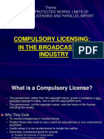 Compulsory Licensing: in The Broadcasting Industry