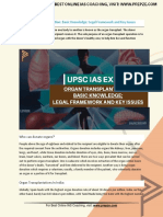 Current Affairs for IAS Exam (UPSC Civil Services) | Organ transplantation  basic knowledge; legal framework and key issues | Best Online IAS Coaching by Prepze