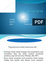 Penulisan Karya Ilmiah Lisma