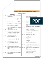 NSTSE Class 6 Solutions 2015