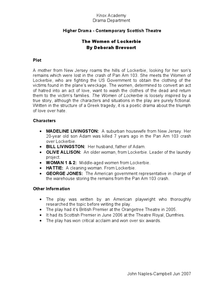 The Women of Lockerbie PDF