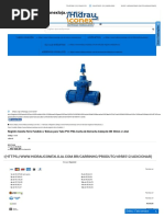 Registro Gaveta Ferro Fundido PVC PBA Cabeçote DN 50mm - Hidrauconex