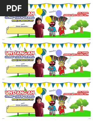 1030+ Contoh Undangan Ulang Tahun Anak Tk Terbaru