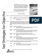 Test Strats Obj Tests PDF