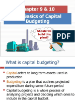 The Basics of Capital Budgeting Chapter 9 & 10: Should We Build This Plant?