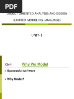 Object Oriented Analysis and Design (Unified Modeling Language)