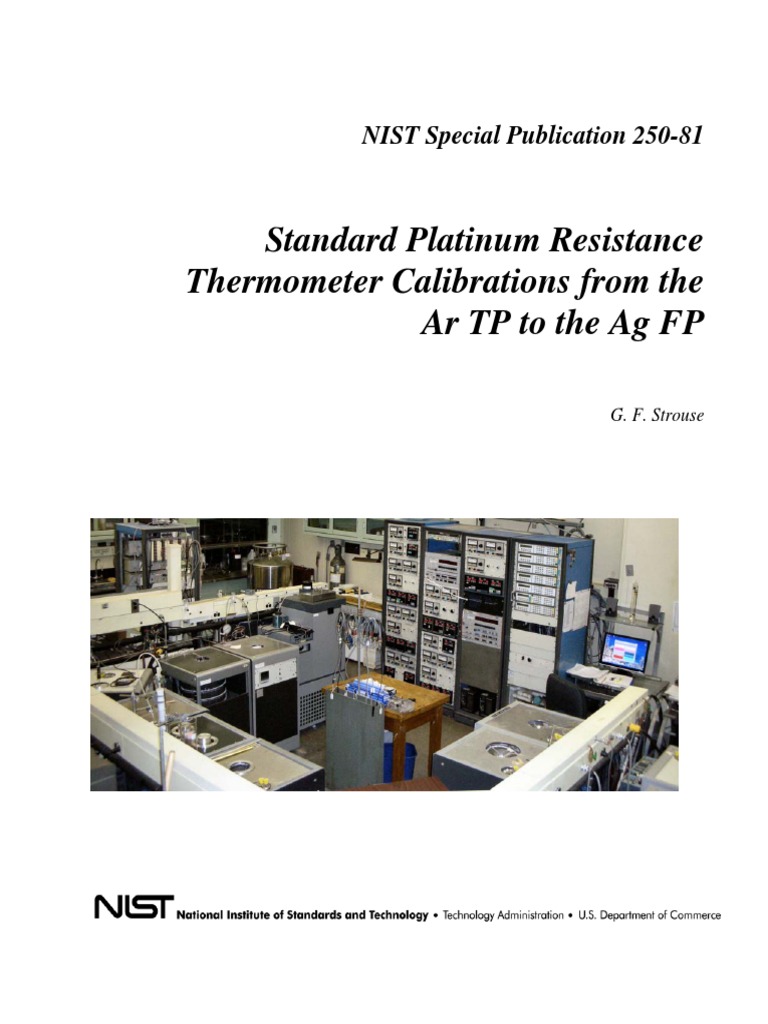 NIST Standard Platinum Resitance Thermometer Calibration Thermometer