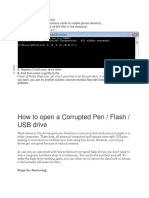 How To Open A Corrupted Pen / Flash / USB Drive