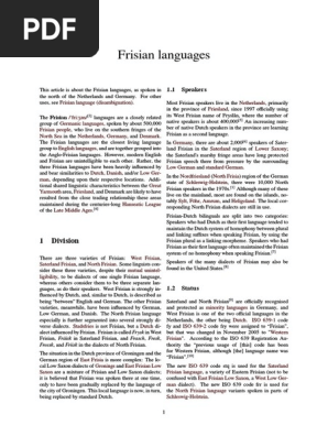 Frisian Languages Languages Language Arts Discipline
