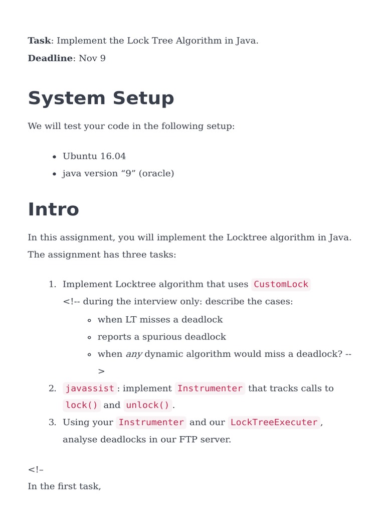 Task | PDF | Java (Programming Language) | Compiler