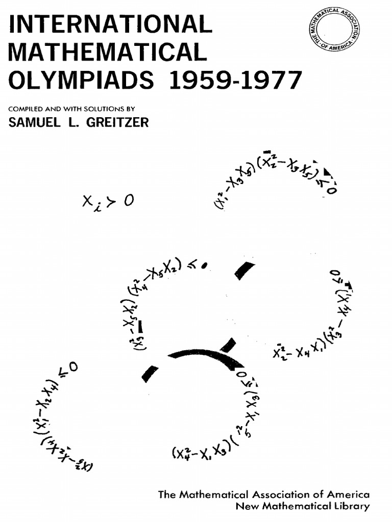 Samuel L. Greitzer - International Mathematical Olympiads 1959