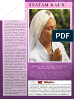 Snatam Kaur PR Kit