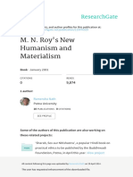 M. N. Roy's New Humanism and Materialism