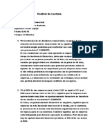 Pauta Control de Lectura N 2 Finanzas I 2016 243011