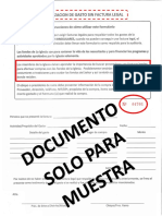 Autorización de Gasto Sin Factura Legal MUESTRA