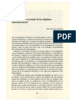 Mercedes de La Garza - Cómo Abordar El Estudio de Las Religiones Mesoamericanas - Copiar PDF