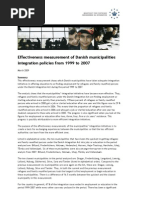 Effectiveness Municipalities Integration 19992007