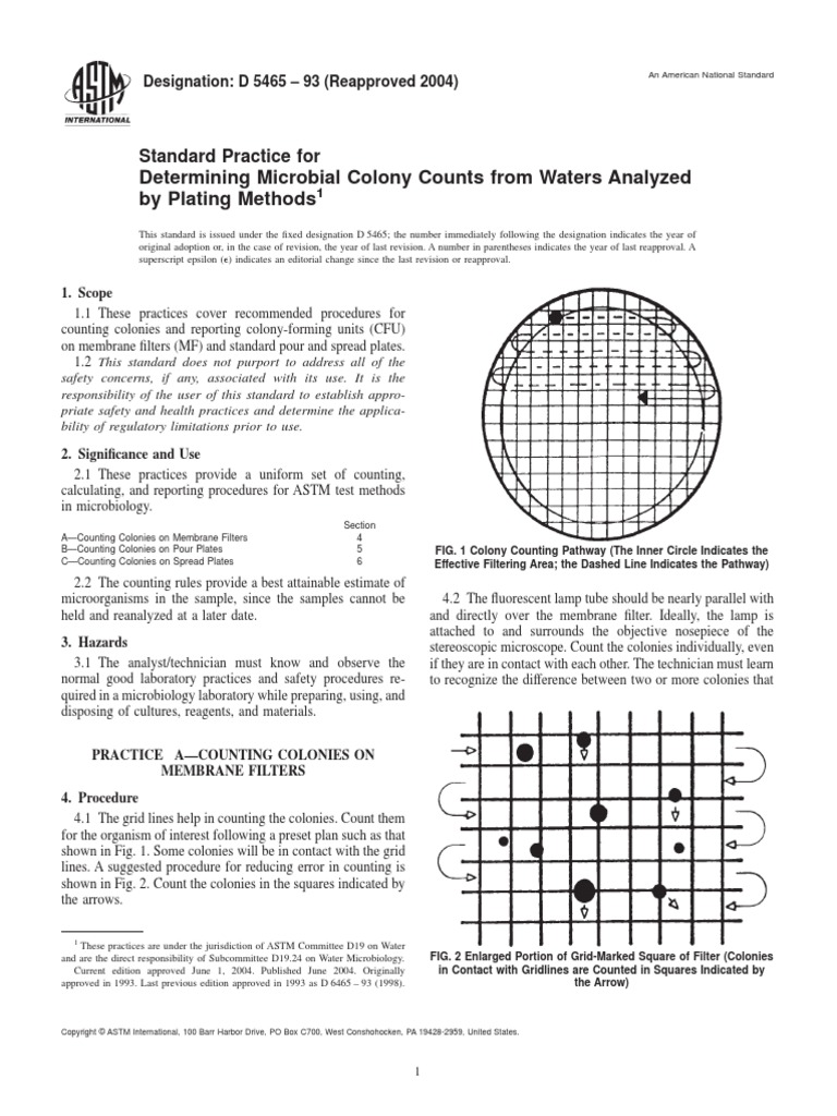 D5465 PDF | PDF | Colony Forming Unit | Authentication