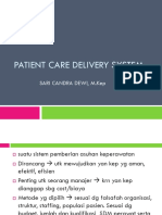 Bu Sari - Materi 1 - Patient Care Delivery System 1