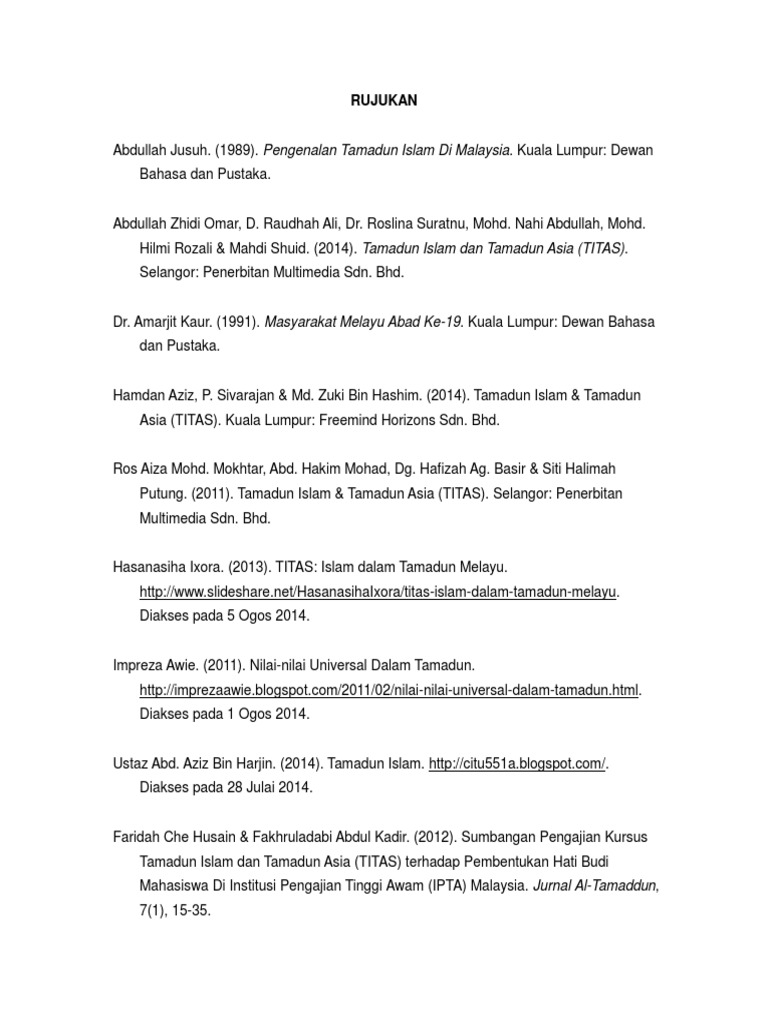 Rujukan Titas Pdf