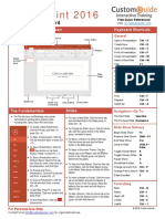 Powerpoint 2016 Quick Reference