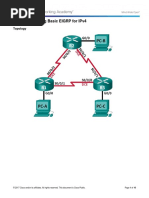 6.2.2.5 Lab - Configuring Basic EIGRP For IPv4