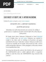 Case Digest: GF Equity, Inc. V. Arturo Valenzona: Law Tech World
