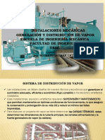 Instalación y distribución de vapor: cálculo de cargas térmicas, selección de caldera y sistema de tuberías