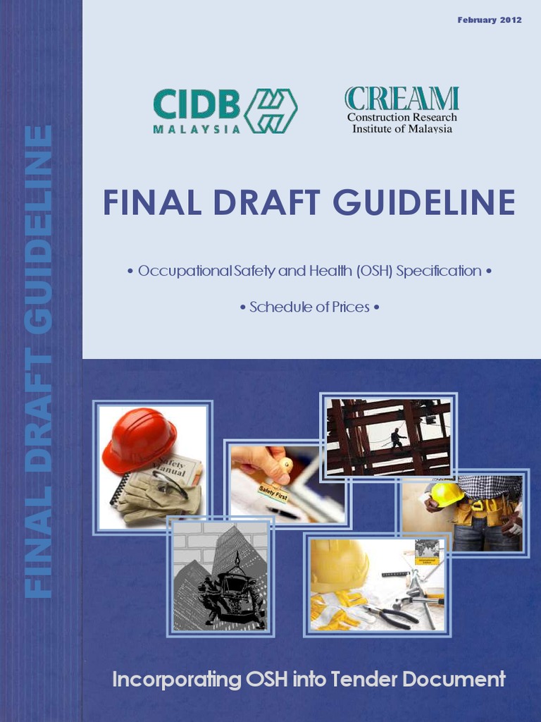 Malaysia Cidb Final Draft Guideline Osh 2102 Personal Protective