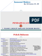 Ruang Lingkup Analisis Ekonomi Makro