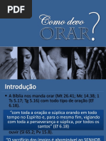 Como Devo Orar