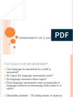Assessment of Language