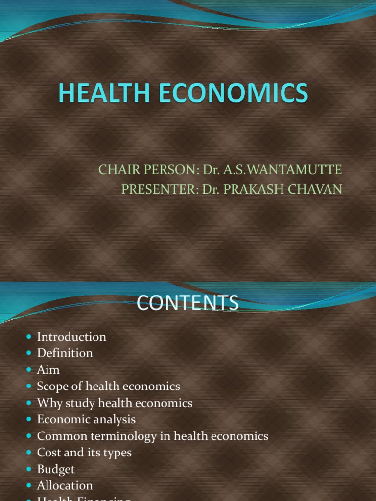 master thesis health economics
