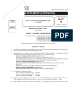 2014 Vietnamese Continuers Examination Paper