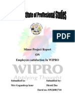 71451316 Satisfaction Level of Employees in Wipro