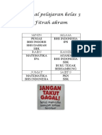 JADWAL FITRAH