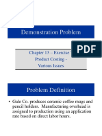 Demonstration Problem: Chapter 13 - Exercise 7 Product Costing - Various Issues