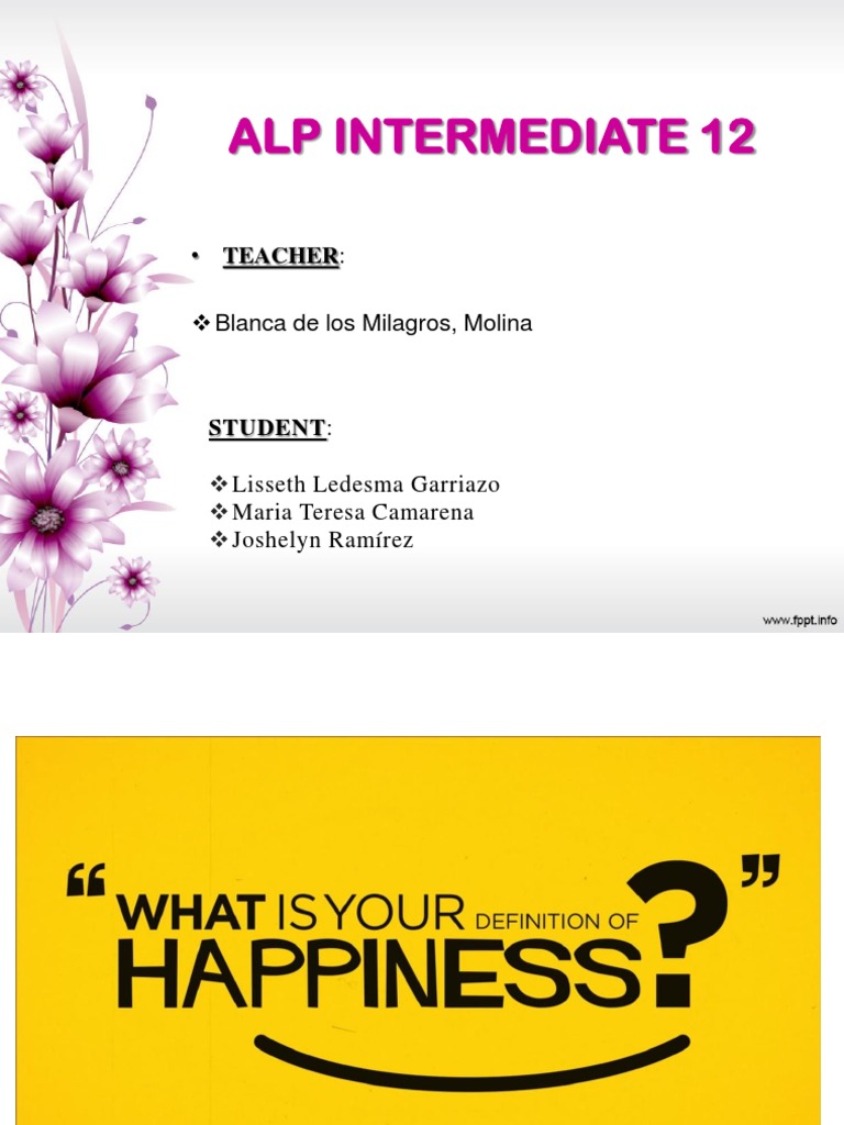 ALP Intermediate 12 Overview | PDF