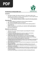 Responsible Care - Introduction, Oct 2017