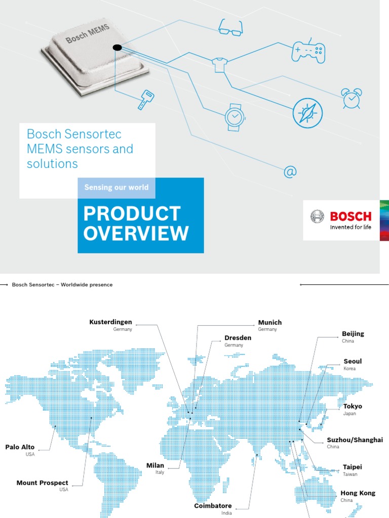 Bosch Sensortec Product Overview PDF Gyroscope Accelerometer