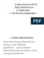 Jenis-Jenis Laboratorium IPA SD