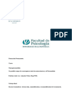 Suceso Traumático, Abreacción, Consolidación y Reconsolidación de La Memoria.