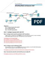 9.2.3.6 Packet Tracer - Implementing Static and Dynamic NAT Instructions