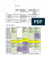 Horario Modificado