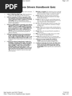 d sample class license test Test] Questions [Texas    4 Traffic  Driving Driving