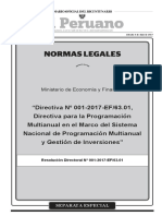 Directiva #01-2017-Ef-63.01 - Directiva para La Prog Mul en El Marco Sis Nac Prog Mul y Ges Inv