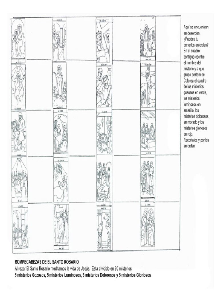 5.rompecabezas Del Santo Rosario PDF Misterio