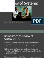 Medical History - Review of Systems (ROS)