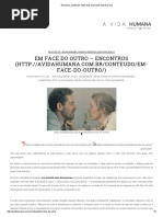 Encontros Acontecem Entre Duas PessoasA Vida Humana