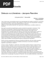 Deleuze e a Literatura – Jacques Rancière – Territórios de Filosofia